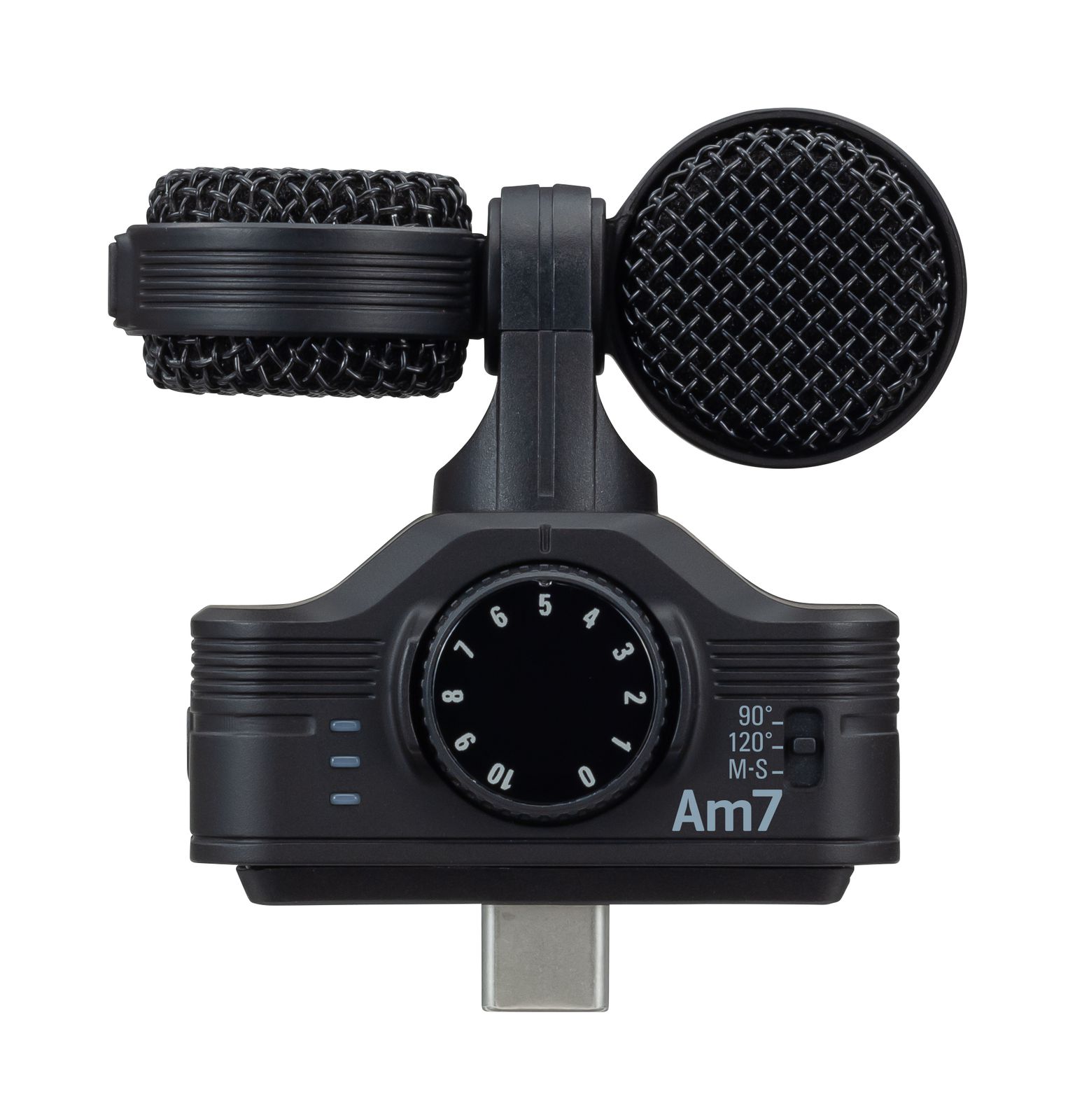 Best shotgun microphone for Android, the Zoom Am7.