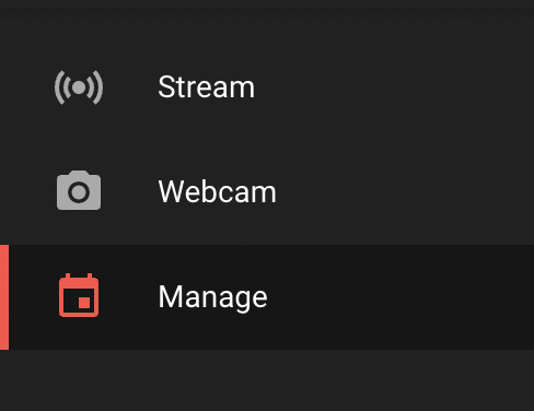 The Stream button on YouTube