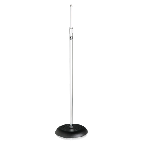 AtlasED MS-10C round base microphone stand.