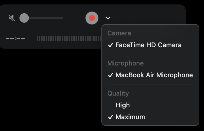 How to record yourself on webcam with Mac QuickTime player