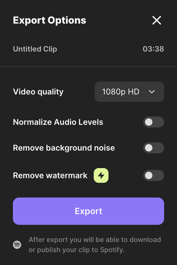 Exporting a webinar recording to your Mac device with Riverside