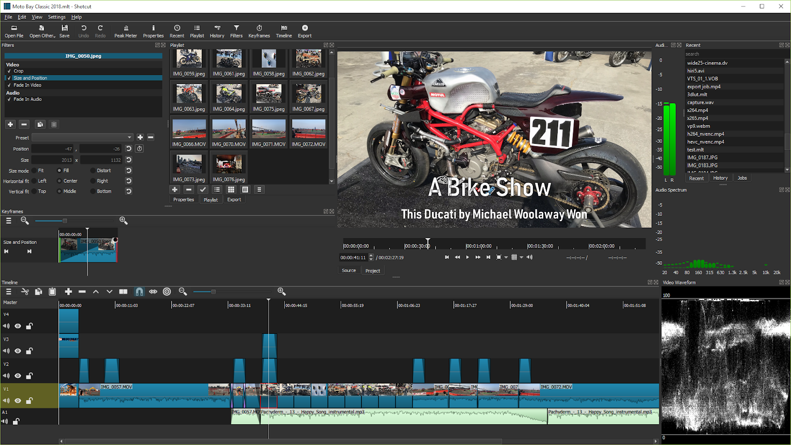 Shotcut free editing software for Youtube